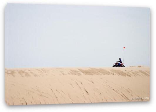 Off-roading in the dunes Fine Art Canvas Print