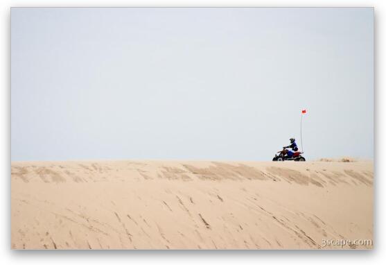 Off-roading in the dunes Fine Art Print