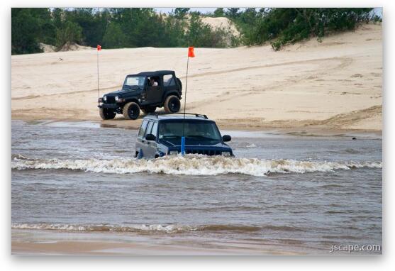 Jeeps can go anywhere! Fine Art Metal Print