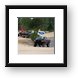 Jeeping in the dune lake Framed Print