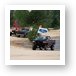 Jeeping in the dune lake Art Print