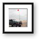 My Jeep in some standing water. Framed Print
