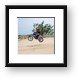 Motorbiking the dunes Framed Print