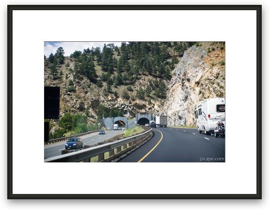 One of a few tunnels along I-70 in Colorado Framed Fine Art Print