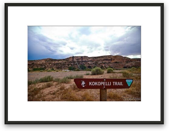 Kokopelli Trail Framed Fine Art Print