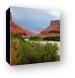 Colorado River, Canyon, and Fisher Towers in the far center Canvas Print