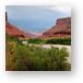 Colorado River, Canyon, and Fisher Towers in the far center Metal Print
