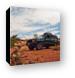 Jeep at the end of Mineral Point Road Canvas Print