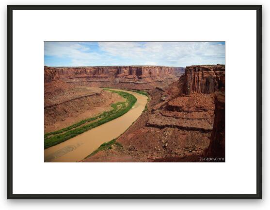 The Green River is actually pretty brown Framed Fine Art Print