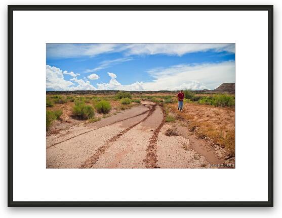 This patch of mud caused me some concern... Framed Fine Art Print