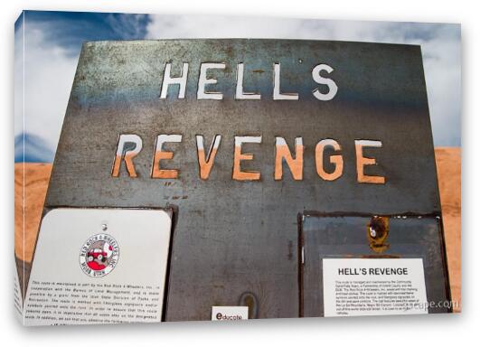Hell's Revenge 4x4 Trail Fine Art Canvas Print