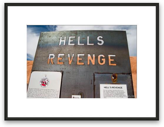 Hell's Revenge 4x4 Trail Framed Fine Art Print