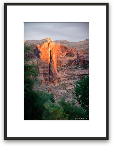 Sunset view from our campsite Framed Fine Art Print