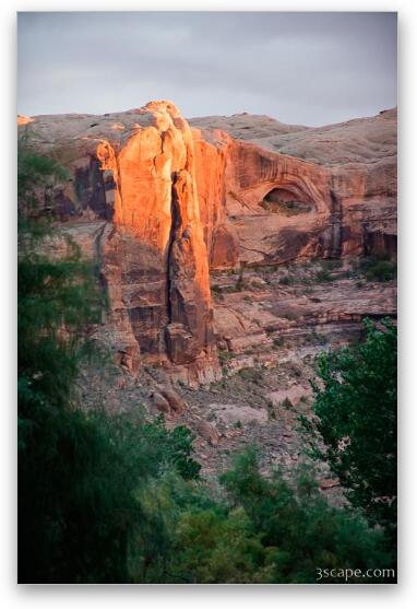 Sunset view from our campsite Fine Art Metal Print