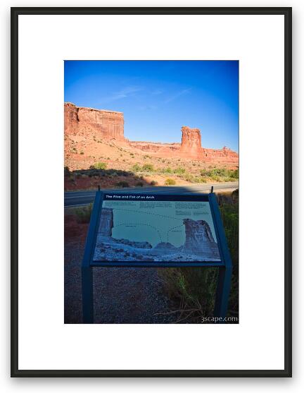 The Rise and Fall of an Arch Framed Fine Art Print