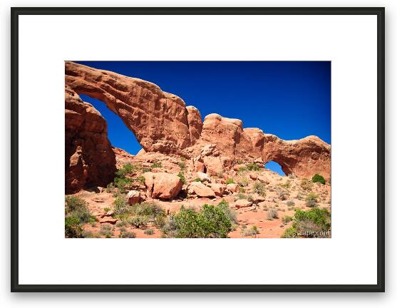North and South Windows Framed Fine Art Print