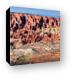 Huge rock formations in Arches N. P. (see the road on the bottom?) Canvas Print