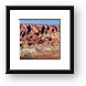 Huge rock formations in Arches N. P. (see the road on the bottom?) Framed Print