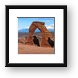 Ravens visiting Delicate Arch Framed Print