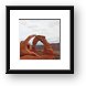 Squishing Delicate Arch Framed Print
