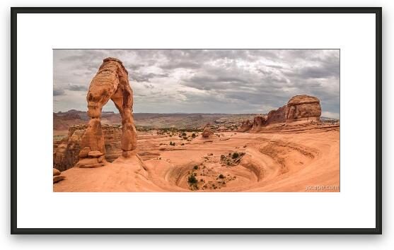 Delicate Arch Panoramic Framed Fine Art Print