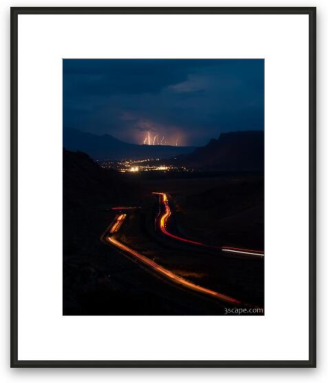 Moab Storm Framed Fine Art Print