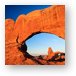 North Window and Turret Arch at Sunrise Metal Print
