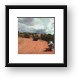 Jeep, KLR 650 on Sand Flats Road Framed Print