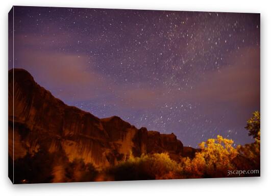 Utah night sky Fine Art Canvas Print