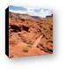 Road to the right and left around canyon Canvas Print