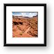 Road to the right and left around canyon Framed Print