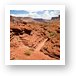 Road to the right and left around canyon Art Print