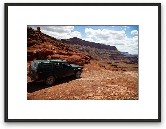 Jeep at Hurrah Pass (4700 ft) Framed Fine Art Print
