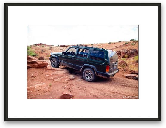 Nothing a Jeep can't handle Framed Fine Art Print