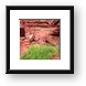 Greenery and Red Rock Framed Print