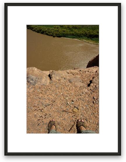 What Thelma and Louise saw as they sailed over the edge Framed Fine Art Print