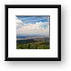 View of the desert valley from the much cooler mountains Framed Print