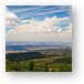 View of the desert valley from the much cooler mountains Metal Print