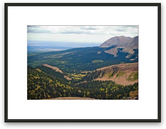 The valley where we started the hike Framed Fine Art Print
