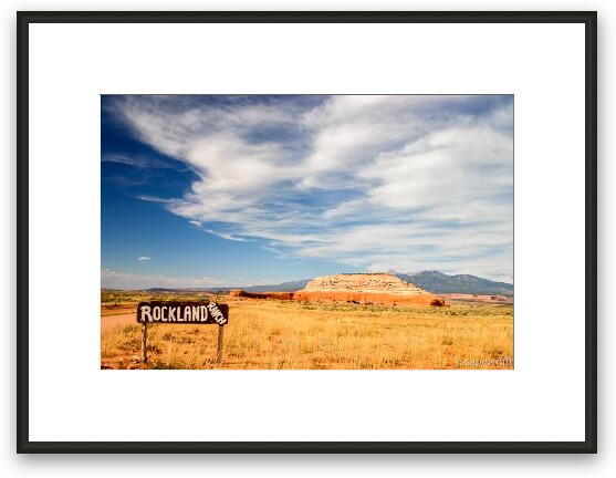 Rockland Ranch (where there are a bunch of large cave homes) Framed Fine Art Print