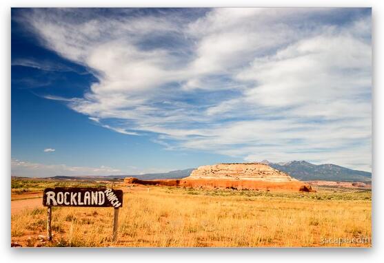 Rockland Ranch (where there are a bunch of large cave homes) Fine Art Metal Print