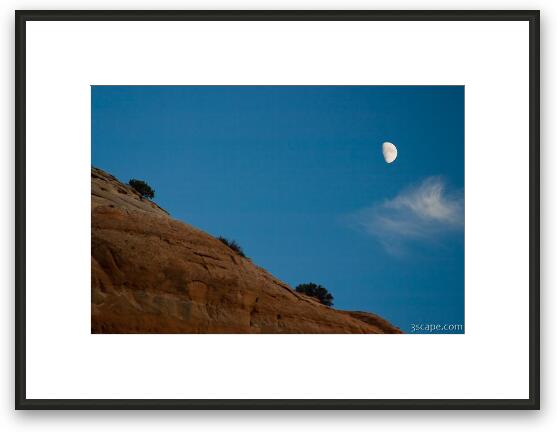Moon over Wilson Arch Framed Fine Art Print