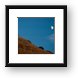Moon over Wilson Arch Framed Print