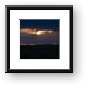 Storm clouds at sunset Framed Print