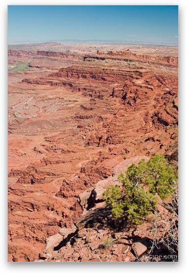 Hurrah Pass and Chicken Corners Trail from above Fine Art Metal Print
