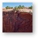 Mark on the lip of a drop, with nothing under him Metal Print