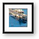 Submarine at the dock Framed Print