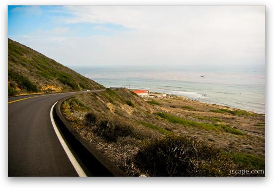 Scenic road along the Pacific coast Fine Art Print