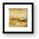 Crab hiding in the rock ledge Framed Print