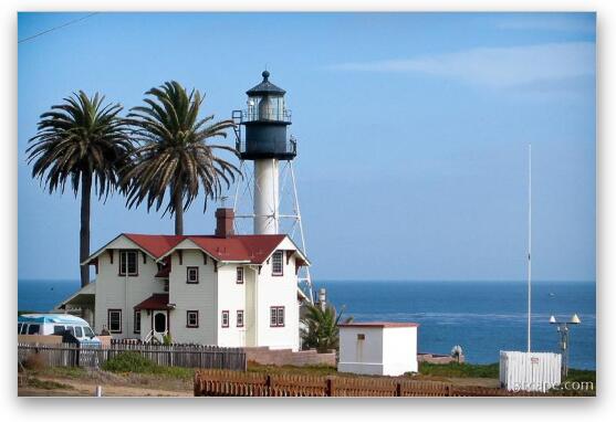 The new Point Loma Lighthouse Fine Art Metal Print